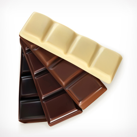 Chocolate bars, vector iconのイラスト素材