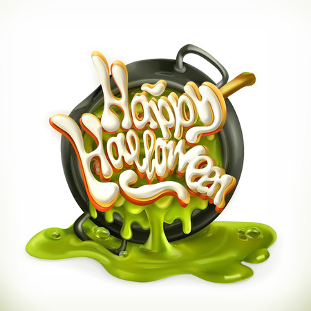 Happy Halloween 3d vector iconのイラスト素材