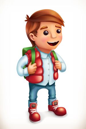 Little boy. Family. 3d vector iconのイラスト素材