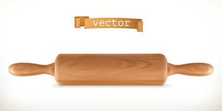 Rolling pin. 3d vector iconのイラスト素材