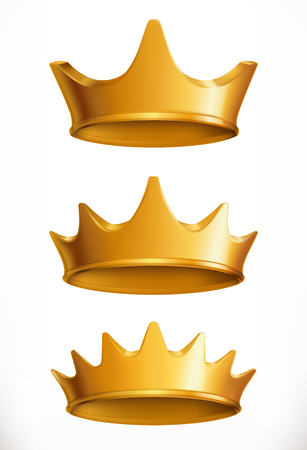 Crown, gold emblem.のイラスト素材