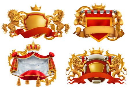 Royal coat of arms. King and kingdom.のイラスト素材
