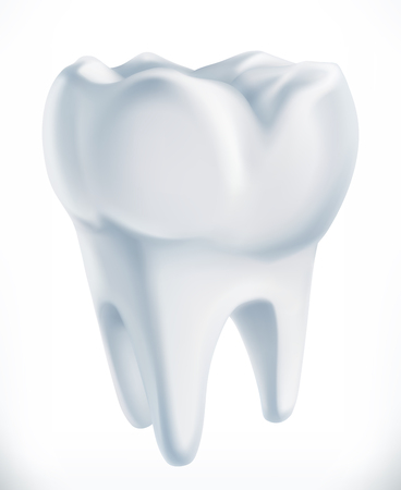 Tooth. Medicine 3d vector iconのイラスト素材