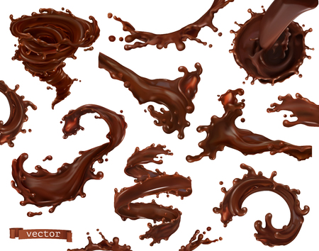 Chocolate splashのイラスト素材