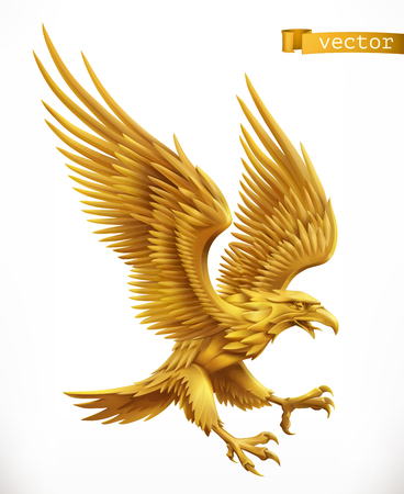 Eagle, gold emblem.のイラスト素材