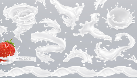 Milk splash.のイラスト素材
