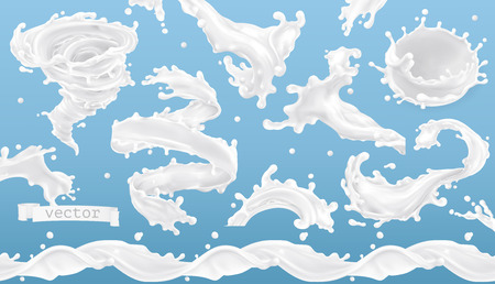 Milk splash.のイラスト素材