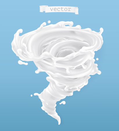 Milk tornado.のイラスト素材