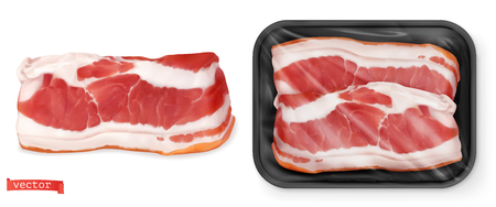 Meat. Fresh steak in the package.のイラスト素材