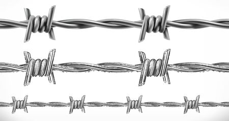 Barbed wire seamlessのイラスト素材