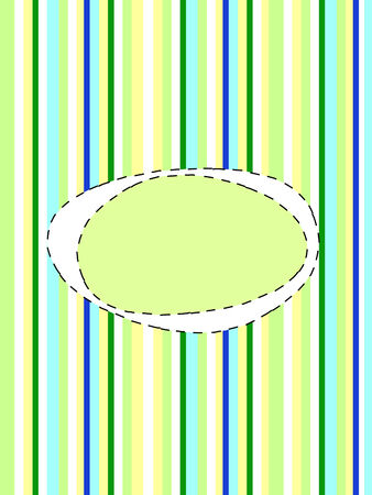 a postcard made of stripes with place for textのイラスト素材