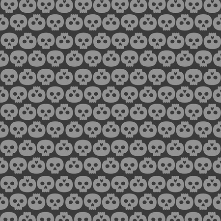 background made of human skulls in rowsのイラスト素材