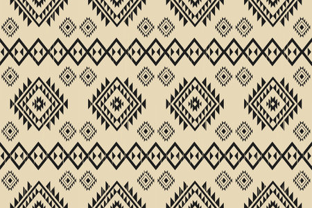 Ikat tribal Indian seamless pattern.Ethnic Aztec fabric ornament native boho chevron...