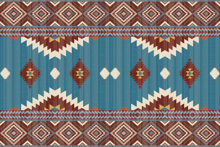 Navajo tribal vector seamless pattern. Native American ornament. Ethnic South Western decor style....
