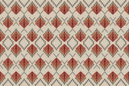 Ikat tribal Indian seamless pattern. Ethnic Aztec fabric carpet mandala ornament native boho chevron...