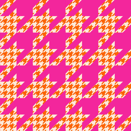Shinori seamless fabric with goose foot pattern. Clothes background. Houndstooth geometric,Glen...