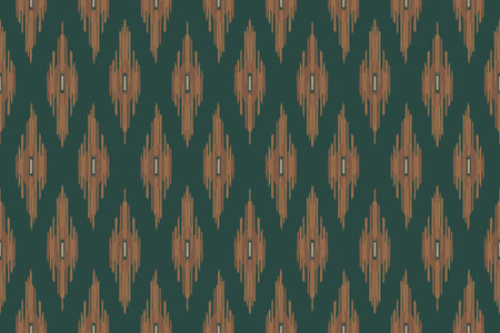 Ikat geometric folklore ornament with diamonds. Tribal ethnic vector texture. Seamless striped...
