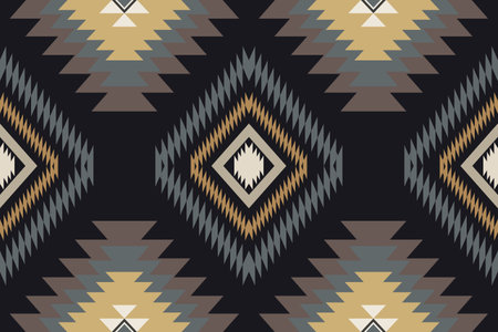 Navajo tribal vector seamless pattern. Native American ornament. Ethnic South Western decor style....
