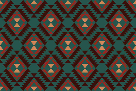 Aztec seamless pattern. Tribal aztec background. Vector illustration.