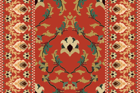 Seamless pattern with ethnic ornament. Vector illustration for your designのイラスト素材