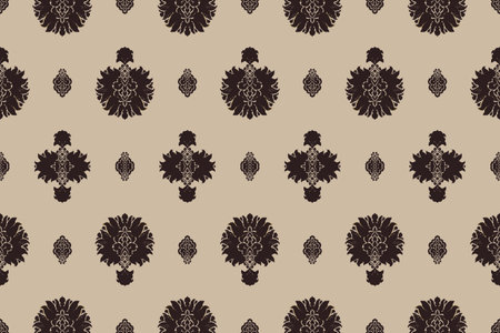 Seamless pattern with hand drawn pine cones. Vector illustration.のイラスト素材