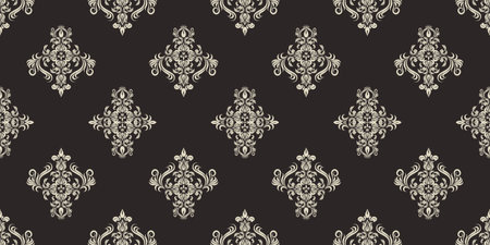 Oriental vector classic pattern. Seamless abstract background with repeating elementsのイラスト素材