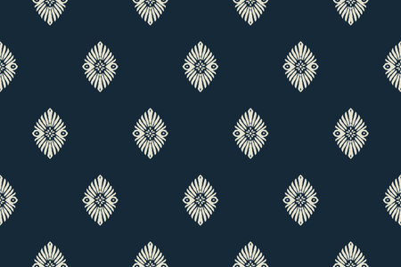 Seamless vector pattern with decorative elements. Floral background.のイラスト素材