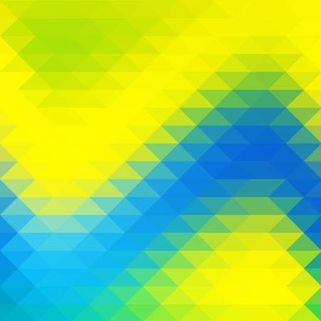 background in yellow blue green triangles shapes overlapのイラスト素材