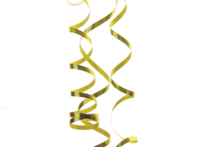 serpentine yellow  on white background selective focusの写真素材