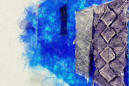 Chefchaouen, a city with blue painted houses. A city with narrow, beautiful, blue streets.