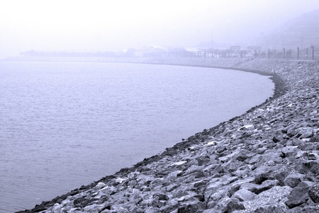 Coast in Sunny Bay, Hong Kong.の写真素材