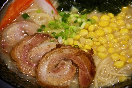 Hand pulled noodles with pork.