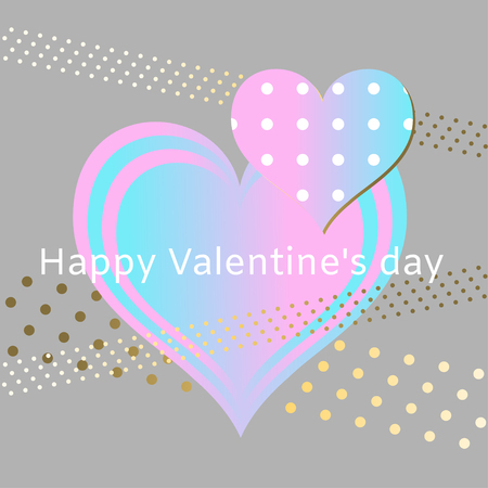 Valentines Day. A heart. The holiday of lovers.のイラスト素材