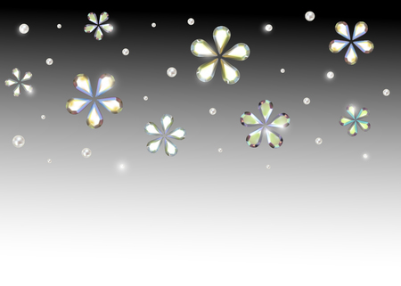 Flowers Jewelry  designのイラスト素材