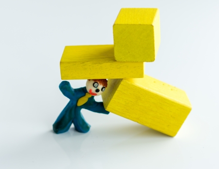 one plasticine man の写真素材