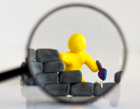 plasticine man buildsの写真素材