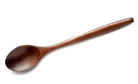 	Wooden Spoons isolated on white の写真素材