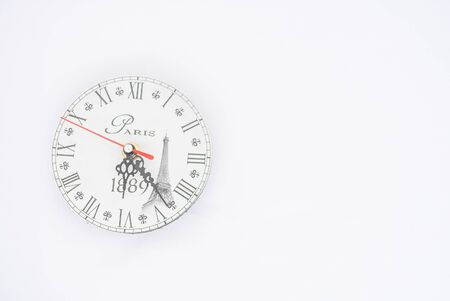 Wall clock on a white background.の写真素材