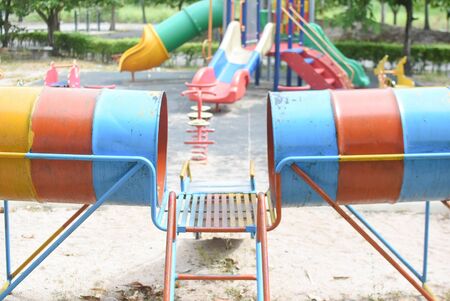 Playground in the garden.の写真素材