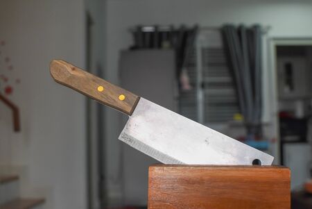 Knife for cooking with knife storageの写真素材
