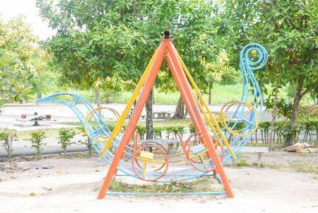 Playground in the garden.の写真素材