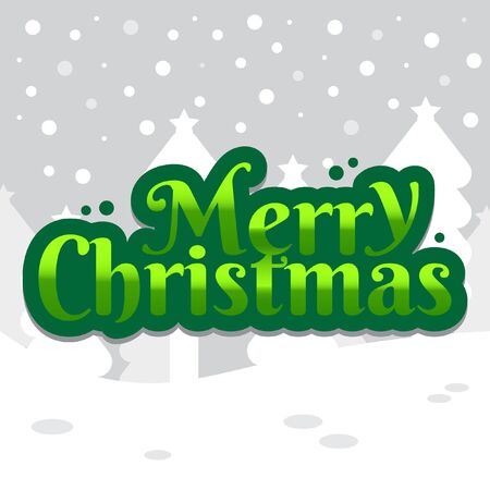Christmas letteringのイラスト素材