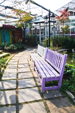 chairs parkの写真素材