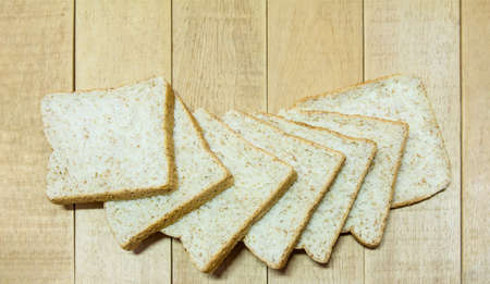 pound healthy homemade bread on background wood floor