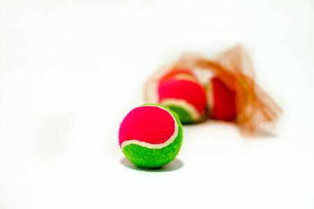 Tennis balls in the bagの写真素材