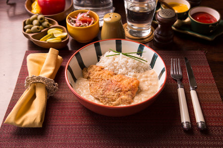 Peruvian traditional meal home comfort food mom cuisine Peru gastronomyの写真素材