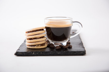 Coffee gourmet hot beverage espresso machine coffee beansの写真素材