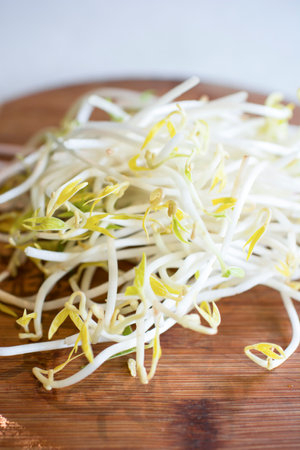 Soy beans sprouts cooking ingredient food raw vegetableの写真素材