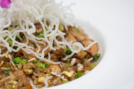 Arroz chaufa chifa Fried chinese rice asian cooking foodの写真素材