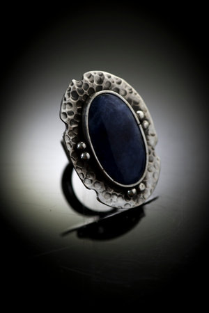 Heart silver charm necklace jewel Semi precious stones jewelry independent design necklace earringの写真素材